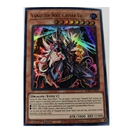 Vanquish Soul Caesar Valius - WISU-EN021 - Ultra Rare - 1st Edition NM