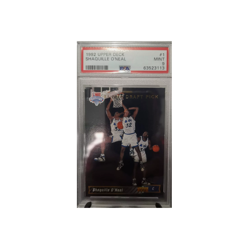 1992-93 Upper Deck Shaquille O'Neal Draft Pick Rookie Card PSA 9
